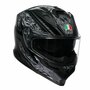 AGV K7 helmet Damascus gloss black silver