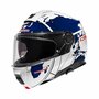 Schuberth C5 Globe Modular Motorcycle Helmet - gloss white blue