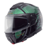 Schuberth C5 Globe Modular Motorcycle Helmet - Black Green