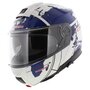 Schuberth C5 Globe Modular Motorcycle Helmet - gloss white blue