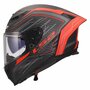 LS2 FF807 Dragon helmet Subic matt red carbon black