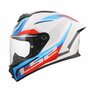 LS2 FF820 Rapid III helmet Hyper gloss white blue red