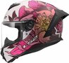 LS2 FF820 Rapid III helmet Poppies II gloss white pink