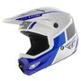 Fly Racing Kinetic MX Helmet Drift gloss blue white grey - Size L