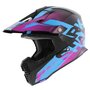 Shark Varial Anger MX helmet gloss black pink blue - Professional offroad racing helmet