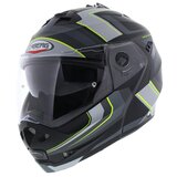 Caberg Duke II Tour Matt Black yellow - Modular Flip Up motorcycle helmet - Size S_