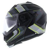 Caberg Duke II Tour Matt Black yellow - Modular Flip Up motorcycle helmet - Size S_