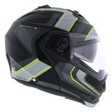 Caberg Duke II Tour Matt Black yellow - Modular Flip Up motorcycle helmet - Size S_