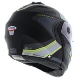 Caberg Duke II Tour Matt Black yellow - Modular Flip Up motorcycle helmet - Size S_