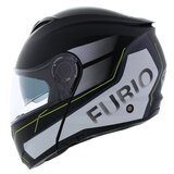 Vito Furio Modular Motorcycle Helmet - matt black white fluo yellow_
