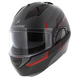 Shark EVO ES Kryd Matt Silver Black Red - Size XS -  Motorcycle helmet_