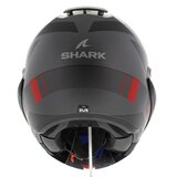 Shark EVO ES Kryd Matt Silver Black Red - Size XS -  Motorcycle helmet_