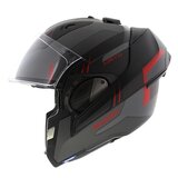 Shark EVO ES Kryd Matt Silver Black Red - Size XS -  Motorcycle helmet_