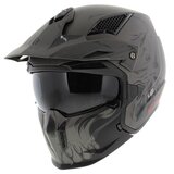 MT Streetfighter SV Darkness helmet matt black grey - Size M_