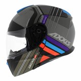 Axxis Gecko SV modular helmet Epic matt black blue purple orange_