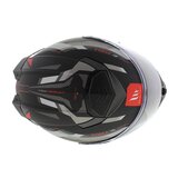 MT Atom 2 SV Modular motorcycle helmet Bast matt black red_