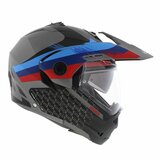 Caberg Tourmax X Sarabe Adventure Flip-Up Modular Helmet Matt Black Blue Red_