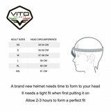 Vito Jet Predator helmet matt black_
