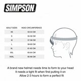Simpson Darksome Modular Motorcycle Helmet matt black (22.06)_