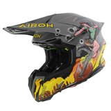 Airoh Twist 3.0 MX Helmet Adventure matt grey black orange - Lara Croft_