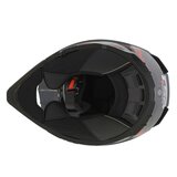 LS2 MX702 Pioneer II adventure helmet Crazy matt grey black red_