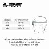 LS2 FF812 Kids junior Next Level gloss white - Children motorcycle racing helmet_
