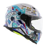 LS2 FF812 Kids junior Next Level gloss white - Children motorcycle racing helmet_