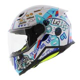 LS2 FF812 Kids junior Next Level gloss white - Children motorcycle racing helmet_