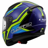 LS2 FF353 Rapid II helmet Flitz h-vision yellow blue_