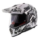 LS2 MX436 Pioneer Chaos gloss white black LS2 MX436 Pioneer Chaos gloss white black