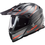 LS2 MX436 Pioneer EVO Knight titanium fluo orange LS2 MX436 Pioneer EVO Knight titanium fluo orange