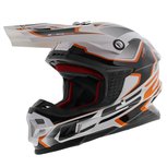 LS2 MX456 Compass helmet gloss white orange LS2 MX456 Compass helmet gloss white orange