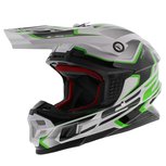 LS2 MX456 Compass helmet gloss white green LS2 MX456 Compass helmet gloss white green