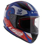 LS2 FF353 Rapid Stratus gloss blue red white LS2 FF353 Rapid Stratus gloss blue red white
