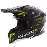 Airoh Aviator 3 AMS² Primal - Matt Black Carbon Yellow White Airoh Aviator 3 AMS² Primal - Matt Black Carbon Yellow White
