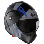 ROOF Helmet New Boxxer Viper Matt Black Blue ROOF Helmet New Boxxer Viper Matt Black Blue