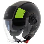 MT Viale SV Jet helmet Phantom matt black yellow MT Viale SV Jet helmet Phantom matt black yellow