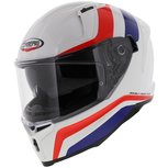 Caberg Avalon Helmet Blast Gloss White Blue Red Caberg Avalon Helmet Blast Gloss White Blue Red