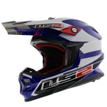 LS2 MX456 Tuareg helmet gloss white blue LS2 MX456 Tuareg helmet gloss white blue
