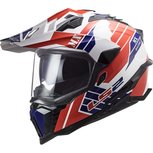 LS2 MX701 Explorer Atlantis gloss white red blue LS2 MX701 Explorer Atlantis gloss white red blue