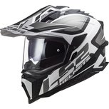 LS2 MX701 Explorer Alter Matt Black White LS2 MX701 Explorer Alter Matt Black White