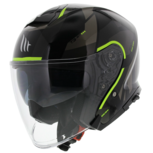 MT Thunder 3 SV Jet helmet Bow gloss black yellow MT Thunder 3 SV Jet helmet Bow gloss black yellow