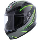 AGV K6 Flash Helmet Black Silver Lime AGV K6 Flash Helmet Black Silver Lime