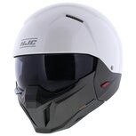 HJC I20 Streetfighter helmet pearl white semi flat black HJC I20 Streetfighter helmet pearl white semi flat black