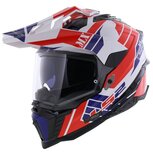 LS2 MX701 Explorer Atlantis gloss white red blue LS2 MX701 Explorer Atlantis gloss white red blue
