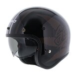 Nikko N500 Jet Helmet Weed for Speed 76 - Black / Brown Nikko N500 Jet Helmet Weed for Speed 76 - Black / Brown