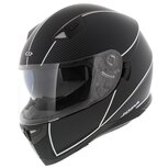 Jopa Sonic fullface helmet matt black white with sunvisor Jopa Sonic fullface helmet matt black white with sunvisor