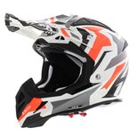 Airoh Aviator Ace Helmet Swoop gloss black orange white Airoh Aviator Ace Helmet Swoop gloss black orange white