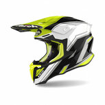 Airoh Twist 2.0 Motocross Helmet Shaken Gloss Yellow White Black Airoh Twist 2.0 Motocross Helmet Shaken Gloss Yellow White Black