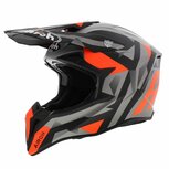 Airoh Helmet Wraap Sequel Matt Grey Orange Airoh Helmet Wraap Sequel Matt Grey Orange